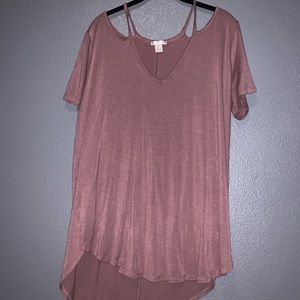 Flowy mauve top
